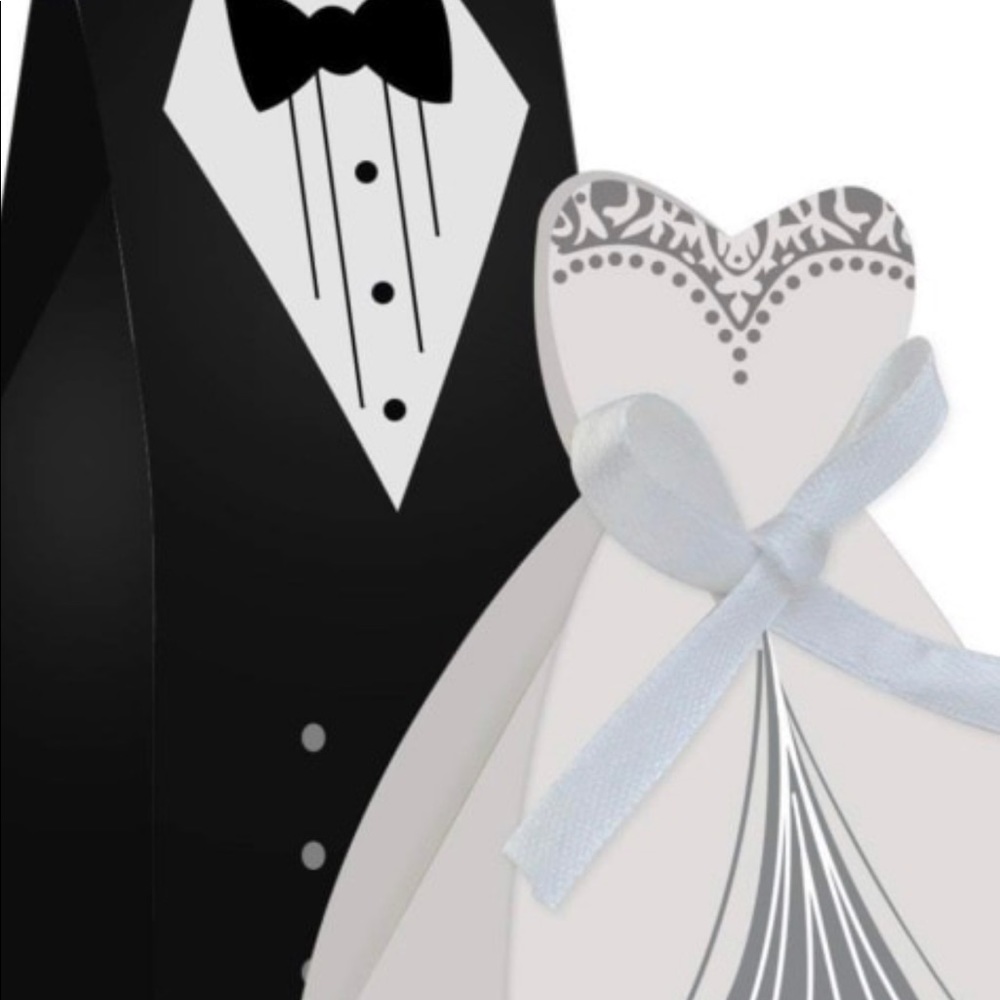 Wedding Candy Box set Groom & Bridal - quantity 50